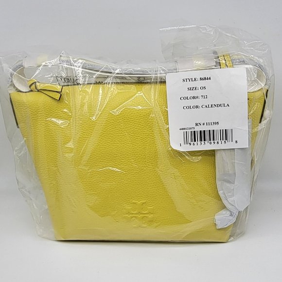 Tory Burch Thea Small Hobo Candula Yellow - Picture 9 of 9